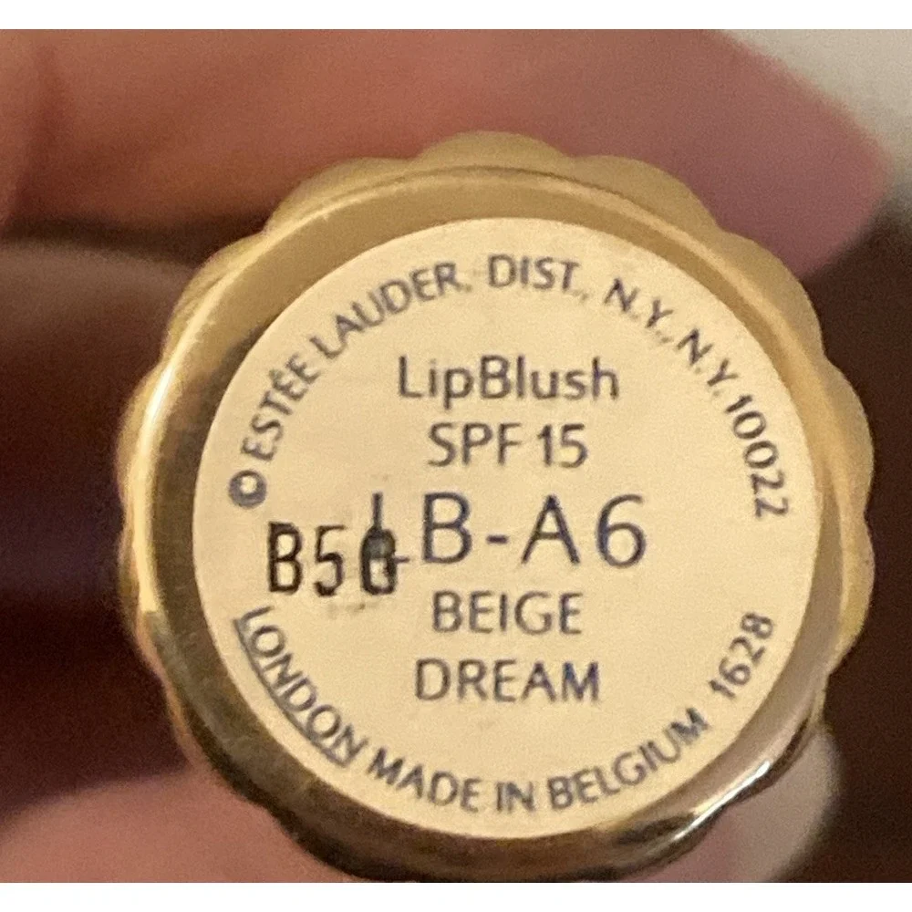 Estee Lauder Lip‎ Blush SPF 15 BEIGE DREAM Gold Case LB A6